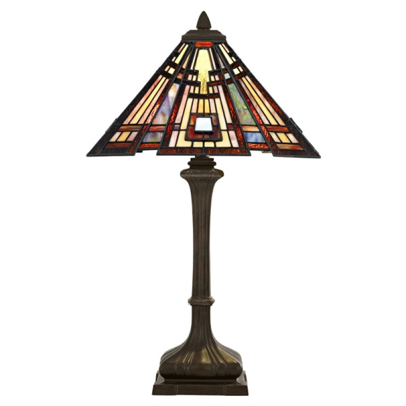 Tiffany Table lamp QUOIZEL Elstead Classic Craftsman