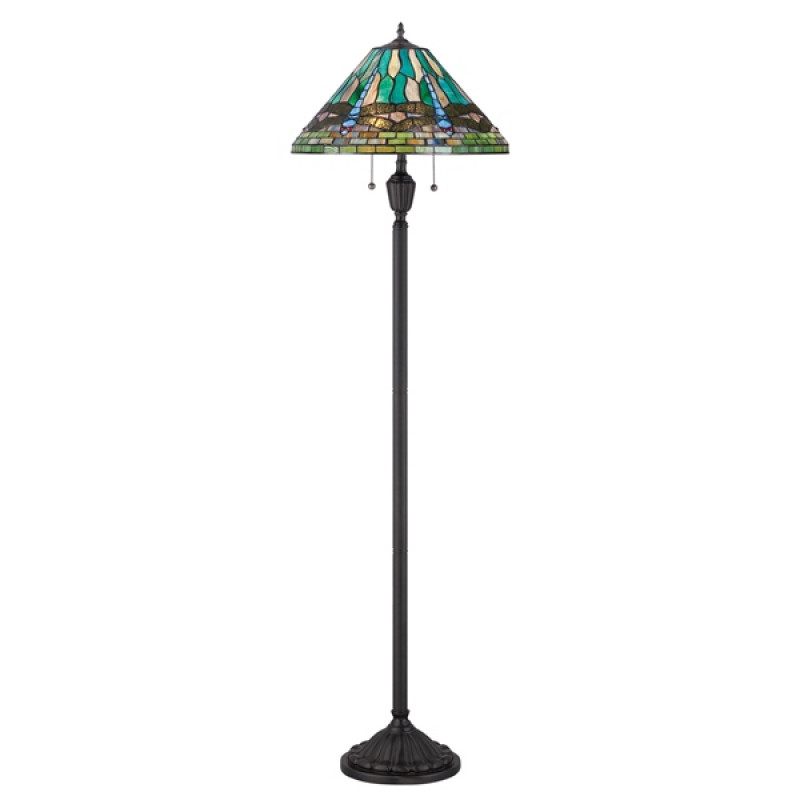 Floor lamp Tiffany QUOIZEL Elstead KING FLOOR LAMP