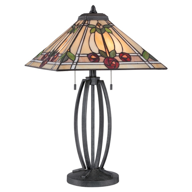 Tiffany Table lamp QUOIZEL Elstead RUBY