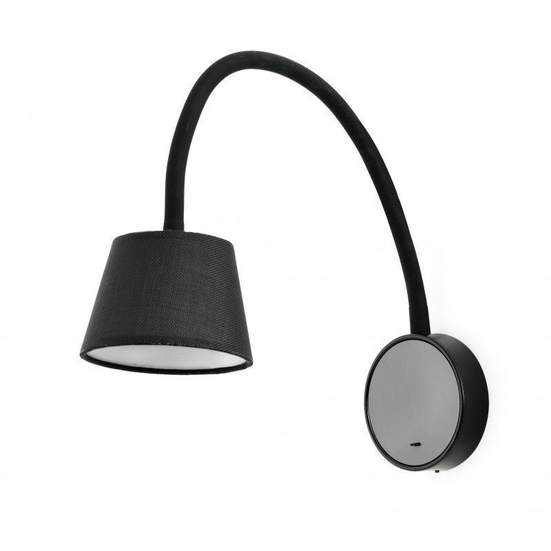Sconce FARO BLOME LED Black wall lamp 62100