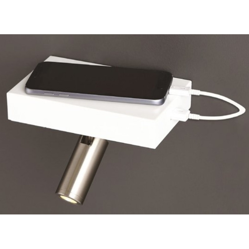 Настенный светильник с разъемом USB MAXlight POWER W0208