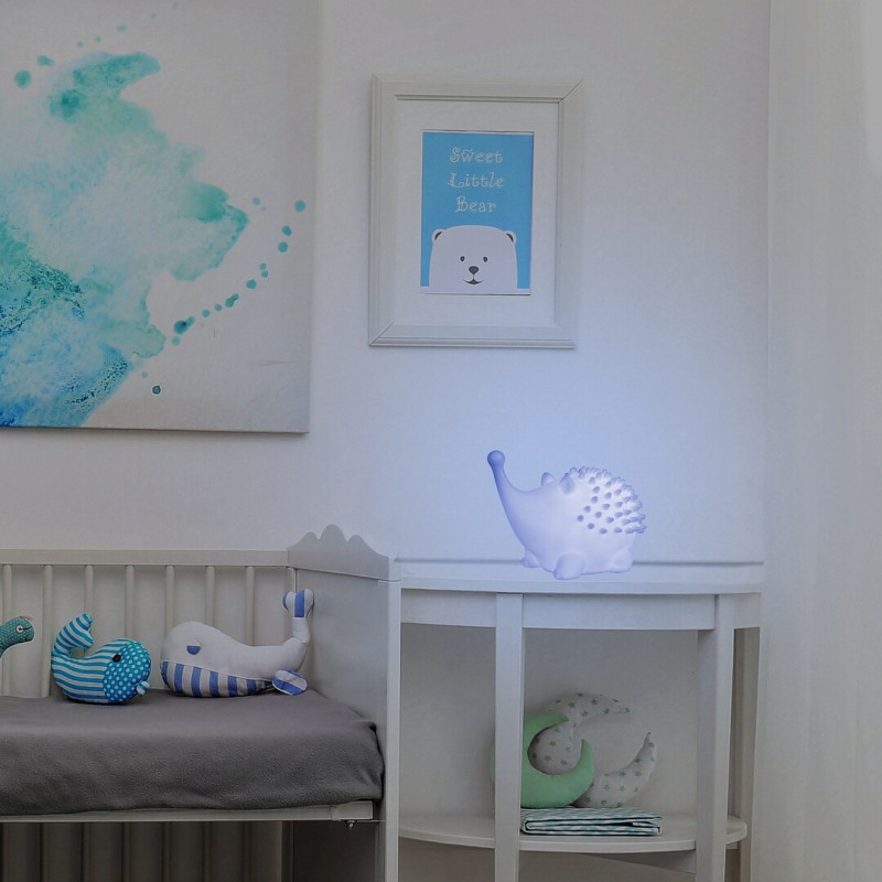 Настольная лампа для детской комнаты Ёж RGB работает от батареек RABALUX NELLIE 1472