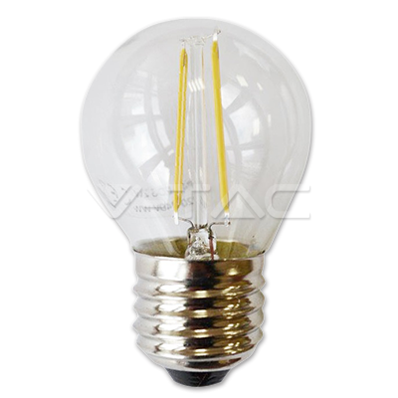 LED лампочка - LED Bulb - 2W Filament E27 G45 Warm White