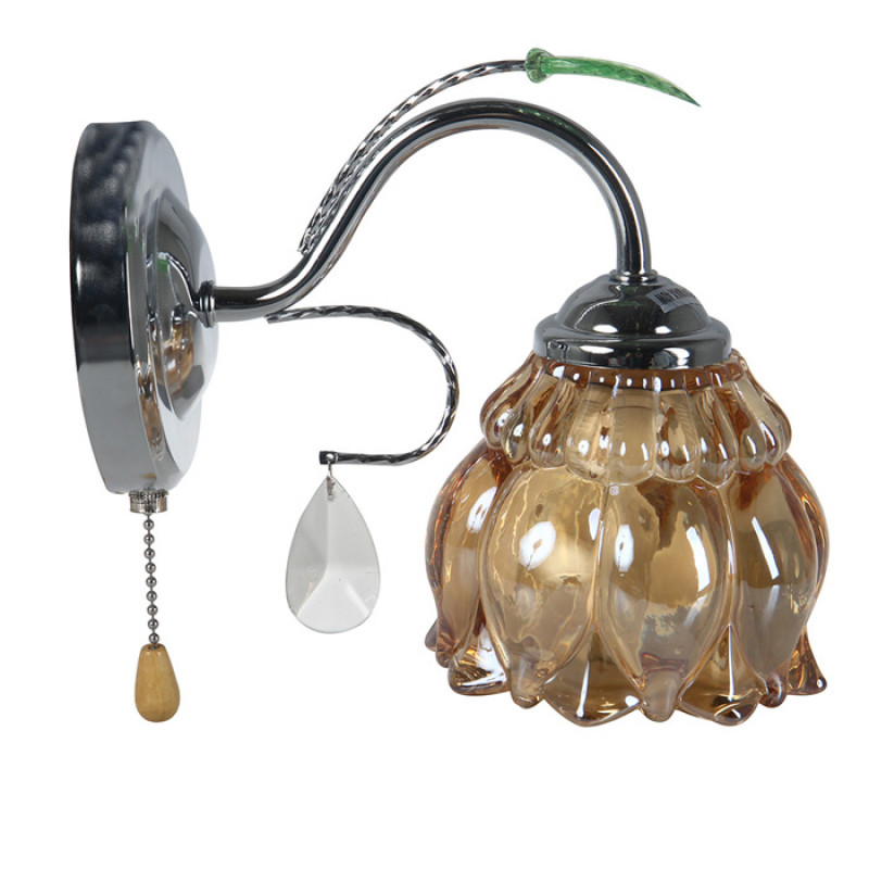Classic wall lamp chrome color with switch SIBILLA 148433